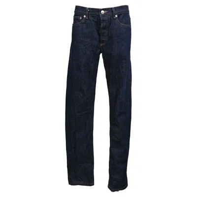 Pre-owned A.p.c. A. P.c. Raw Straight Leg Jeans In Denim Blue Cotton