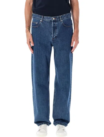 A.p.c. A. P.c. Relaxed Straight-leg Jeans In Wash Indigo