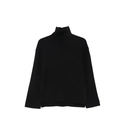A.p.c. A. P.c. Ribbed-knit Roll-neck Sweater In Black