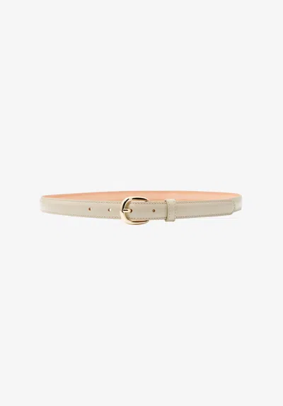 A.p.c. A. P.c. Rone Sizeette Belt Us 6-8 Ecru