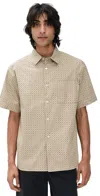 Apc A. P.c. Ross Printed Shirt Bae Taupe In Bae Taupe