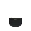 A.p.c. A. P.c. Rounded Leather Purse In Black