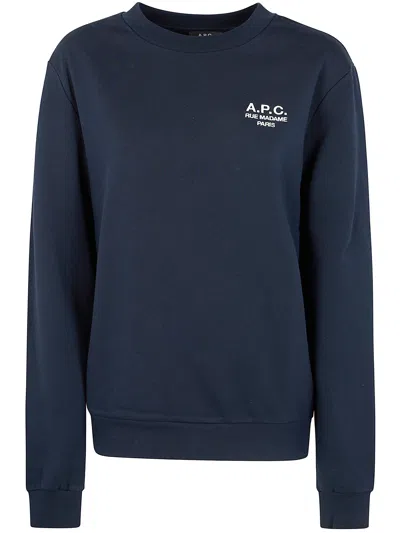 Apc A. P.c. Rue Madame Gots Standard Sweatshirt In Blue