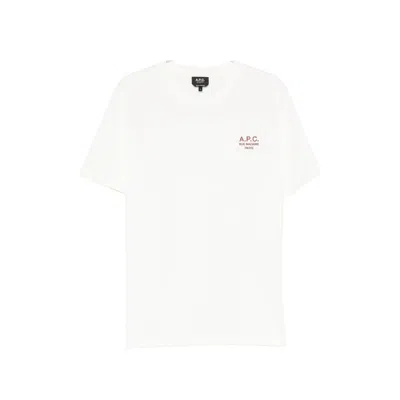 A.p.c. A. P.c. Rue Madame Logo-embroidered T-shirt In White