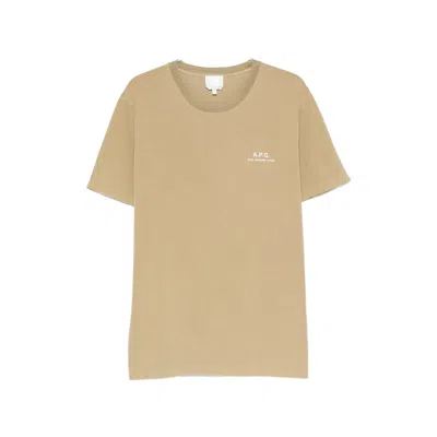 A.p.c. A. P.c. Rue Madame Logo-print T-shirt In Brown