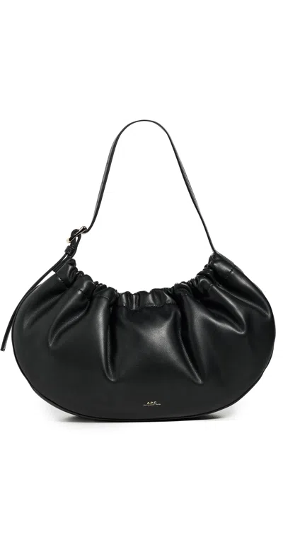 A.p.c. Women Ninon Hoop Shoulder Bag In Black