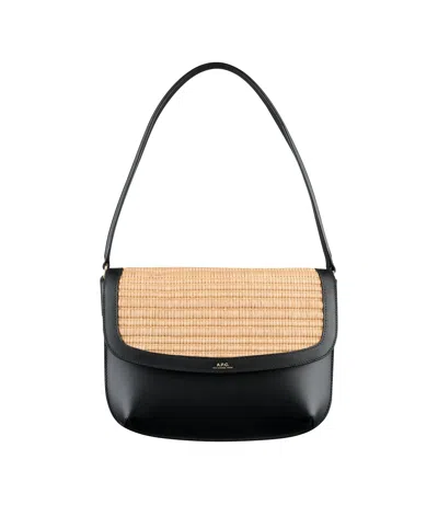 A.p.c. A. P.c. Sarah Shoulder Bag One Size Black In Pink
