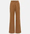 Apc Seaside High-rise Straight Jeans In Beige