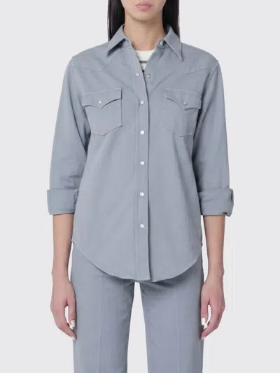 A.p.c. Blue-grey Cotton Shirt