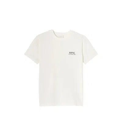 A.p.c. A. P.c. Short-sleeve Crew-neck T-shirt In White