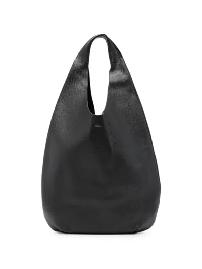 A.p.c. A. P.c. Shoulder Bag Leather "le Neige" In Black
