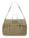 A.p.c. Shoulder Bag Logo Adjustable Strap Top Handle In Brown