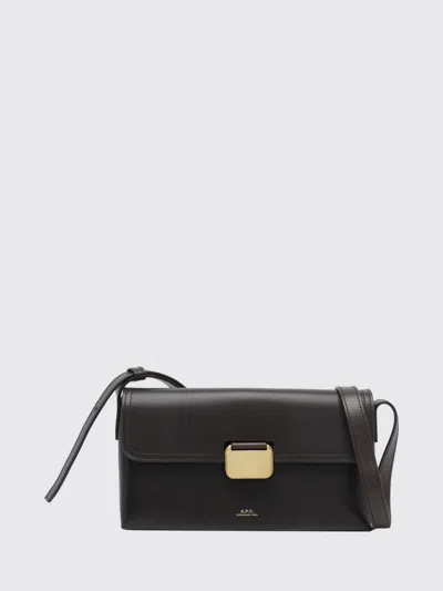 A.p.c. A. P.c. Shoulder Bag Woman Color Brown In Black