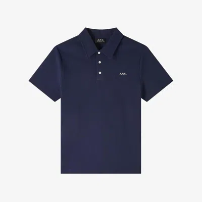 A.p.c. A. P.c. Sleek Polo Shirt Edition In Dark Navy