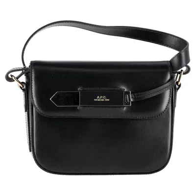 Apc A. P.c. Small Charlotte Smooth Bag In Black Leather