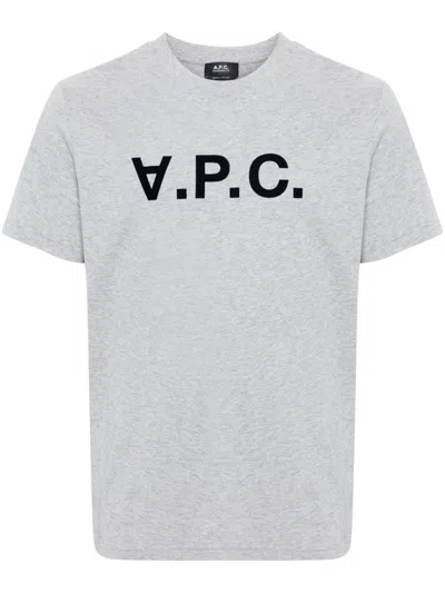 APC A. P.C. STANDARD BIG VPC T-SHIRT,COHBM.M26384 TPI CHINO GREY DARK NAVY