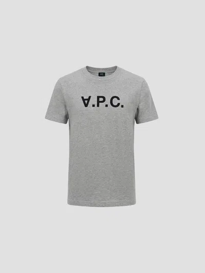 A.p.c. A. P.c. Standard Fit T-shirt In Gr Chn Dknavy