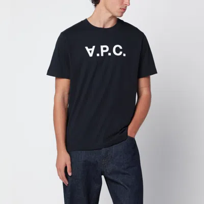 A.p.c. A. P.c. Standard Grand Navy Cotton T-shirt In Blue