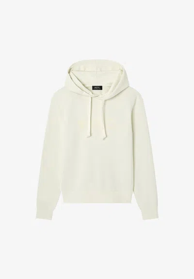 A.p.c. A. P.c. Standard Grand Vpc Hoodie Mens L Light Beige In White