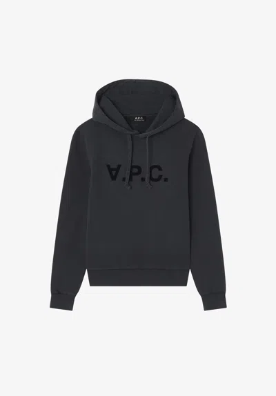A.p.c. A. P.c. Standard Grand Vpc Hoodie Womens Xxs Black In Blue