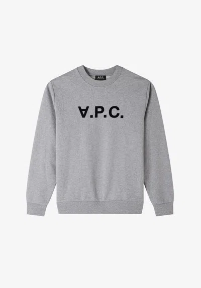 A.p.c. A. P.c. Standard Grand Vpc Sweatshirt Mens Xl Grey In Gray