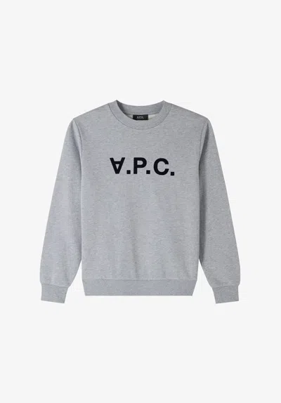 A.p.c. A. P.c. Standard Grand Vpc Sweatshirt Womens Xl Grey In Gray