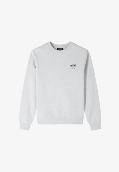 A.p.c. A. P.c. Standard Rue Madame Unisex Sweatshirt Mens Xxl Light Grey In White
