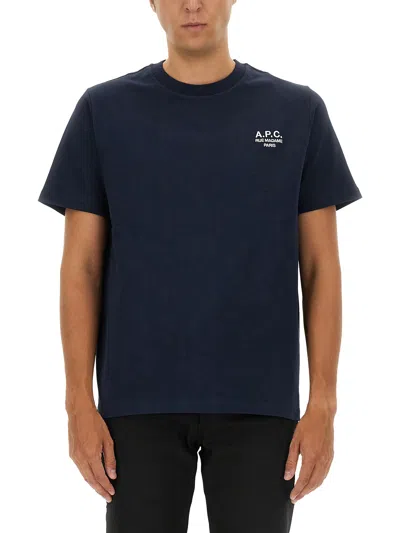 A.p.c. A. P.c. Standard T-shirt In Blue