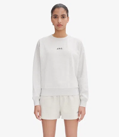 A.p.c. A. P.c. Stone Sweatshirt Xs Light Grey