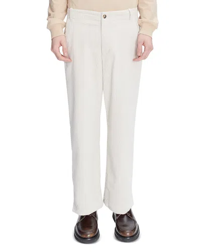 Apc A. P.c. Straight Fit River Pants In Ecru