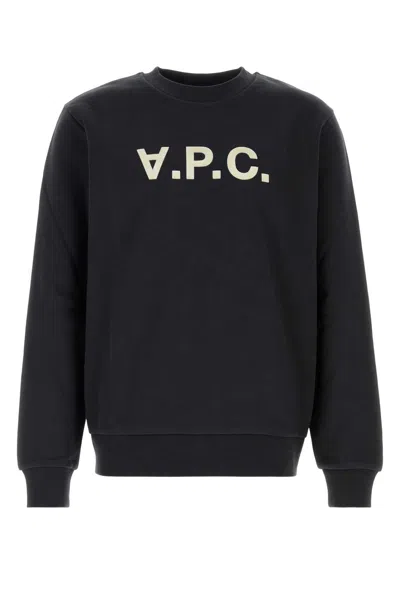 A.p.c. A. P.c. Stretch Cotton Sweatshirt In Black