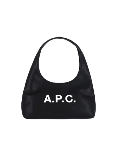 A.p.c. A. P.c. Structured Crossbody Bag In Black