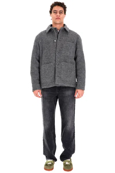 A.p.c. A. P.c. Stylish Coat For Men - Fw25 Collection In Gray