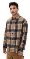 Apc A. P.c. Surchemise Bobby Shirt Iak Dark Navy In Multi