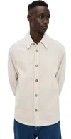 Apc A. P.c. Surchemise Boris Button Down Aad Ecru In Aad Ecru