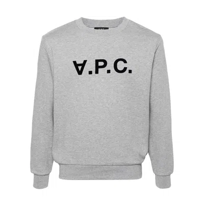 A.p.c. A. P.c. Sweater Standard Grand Vpc In Gris Chine Rouge