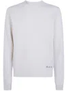 A.p.c. Logo-embroidered Wool Sweater In Metallic