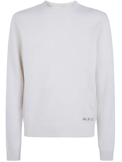 A.P.C. A. P.C. SWEATER WOOL 100% "EDMOND",WOASW.H23491 AAD ECRU