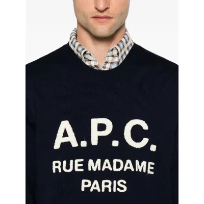 A.p.c. A. P.c. Sweaters And Knitwear In Blue