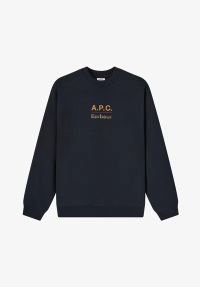 A.p.c. A. P.c. Sweatshirt A. P.c X Barbour S Navy Blue