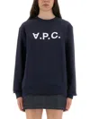 Apc A.p.c. Sweatshirt Logo In Blue