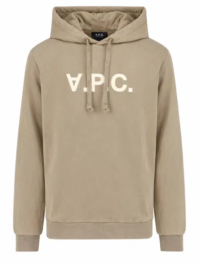 Apc A.p.c. Women Sweatshirt With Logo In Brown