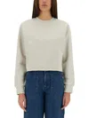 Apc A. P.c. Sweatshirt With Logo In Grey