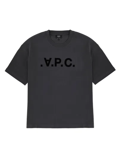Apc A. P.c. T-shirt With Logo In Black