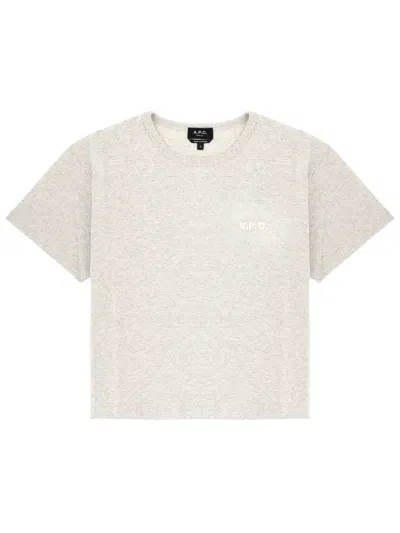 Apc A. P.c. T-shirt With Logo In Neutral