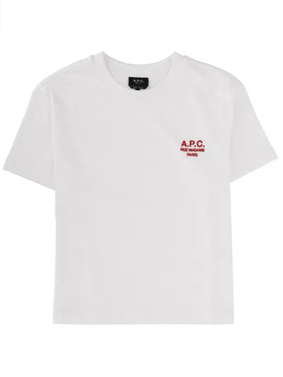 Apc A. P.c. T-shirt With Logo In White