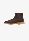 Apc A. P.c. Theodore Chelsea Boots Eu42-m9 Dark Chestnut Brown In Brown