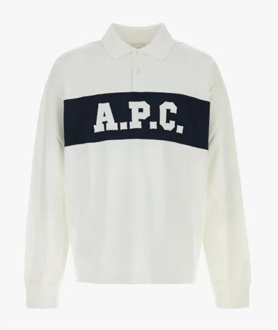 A.p.c. A. P.c. Timeless Polo Shirt In Blanc