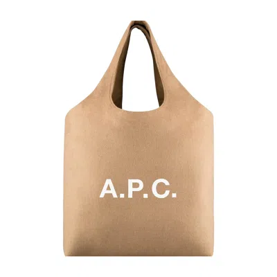 A.p.c. A. P.c. Tote Handbag Ninon - Mini Size In Kaki Chine