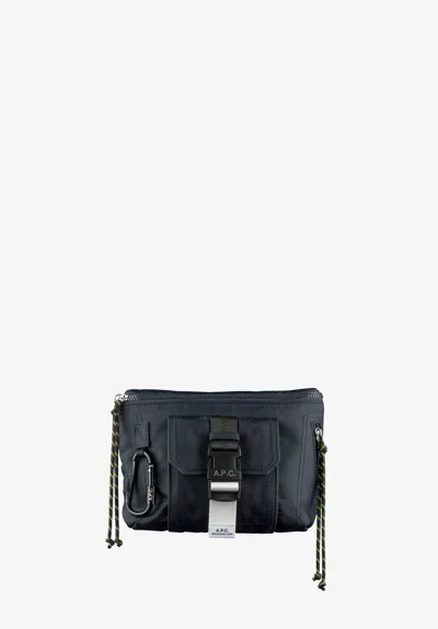 A.p.c. A. P.c. Treck Belt Bag One Size Navy Blue